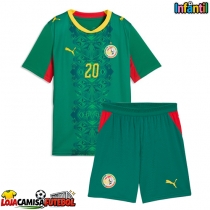 Camisa de Futebol Senegal Habib Diallo #20 Equipamento Secundário Infantil Mundo 2026 Manga Curta (+ Calças curtas)